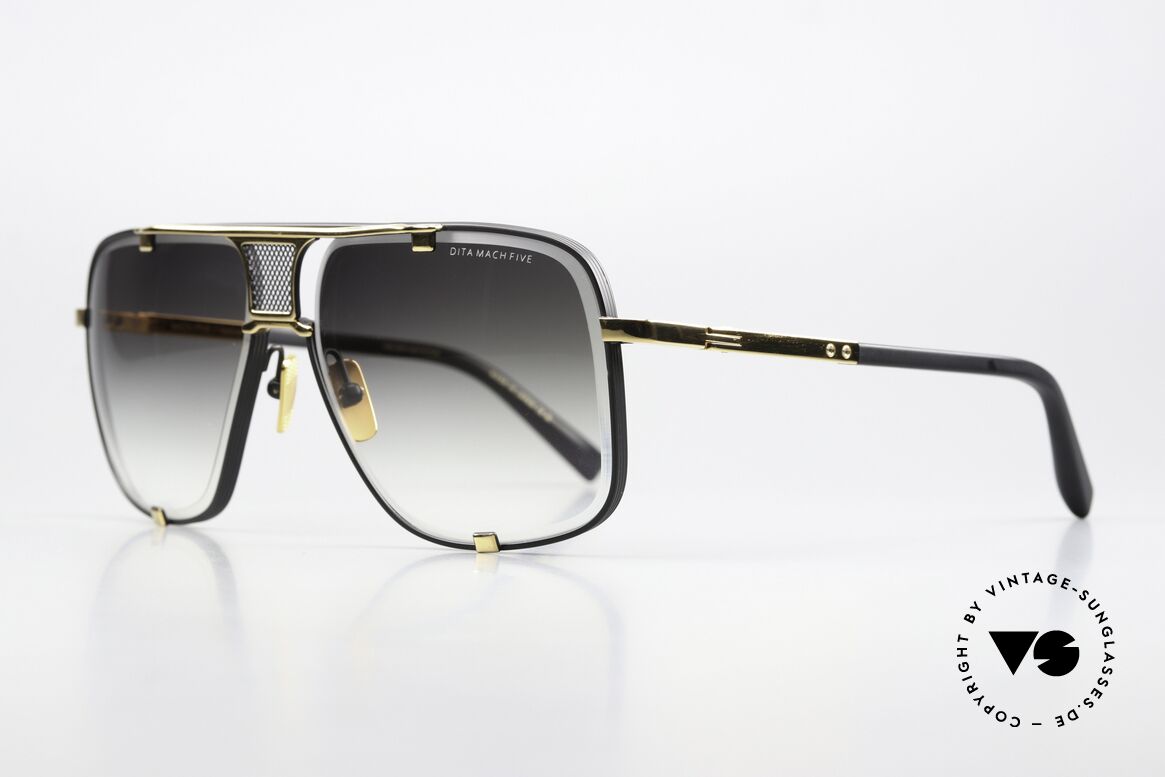 DITA Mach Five Titanium Brille X Large Size, Name sagt alles: Mach Five = 5x Schallgeschwindigkeit, Passend für Herren
