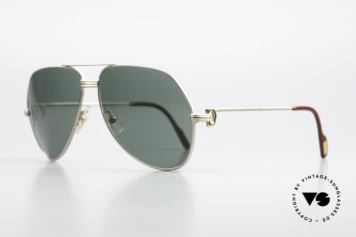 Cartier Vendome LC - L Edle Palladium Sonnenbrille, dieses Modell mit LC-Dekor in LARGE Gr. 62-14, 140mm, Passend für Herren Cartier Vendome LC - L Edle Palladium Sonnenbrille, dieses Modell mit LC-Dekor in LARGE Gr. 62-14, 140mm, Passend für Herren