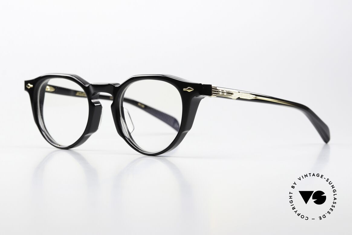 Jacques Marie Mage Sheridan Panto Brille Art Deco Style, color NOIR, Demo Lens, 18kt Gold in Größe 46/22, Passend für Herren und Damen Jacques Marie Mage Sheridan Panto Brille Art Deco Style, color NOIR, Demo Lens, 18kt Gold in Größe 46/22, Passend für Herren und Damen