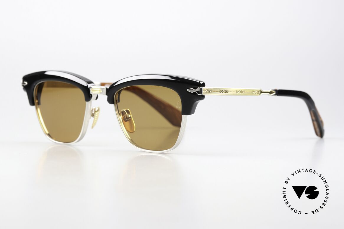 Jacques Marie Mage Sartre Philosophen Sonnenbrille, color NOIR X, Orange CR39 - Silver, Limited 49/21, Passend für Herren Jacques Marie Mage Sartre Philosophen Sonnenbrille, color NOIR X, Orange CR39 - Silver, Limited 49/21, Passend für Herren