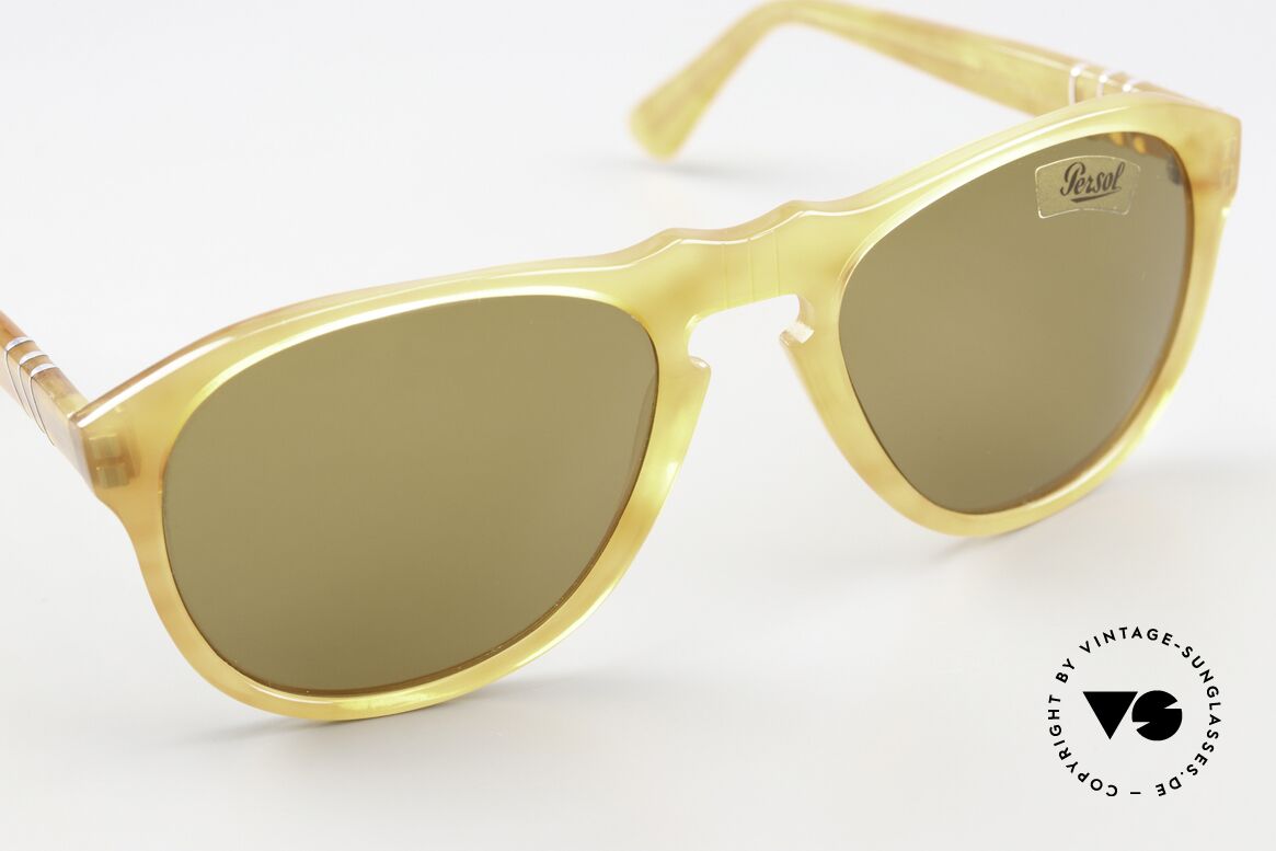 Persol 649/3 Ratti Sport Steve McQueen Vintage Brille, extrem seltene SPORT-Ausführung in hellbraun, Passend für Herren und Damen