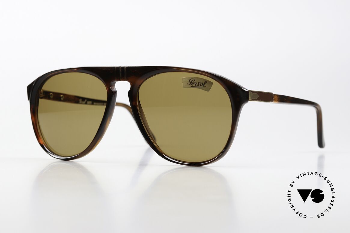 Persol Manager 100 Ratti Vergoldete Brille Von 1987, 80er Sonnenbrille; Persol Ratti aus der Manager-Serie, Passend für Herren