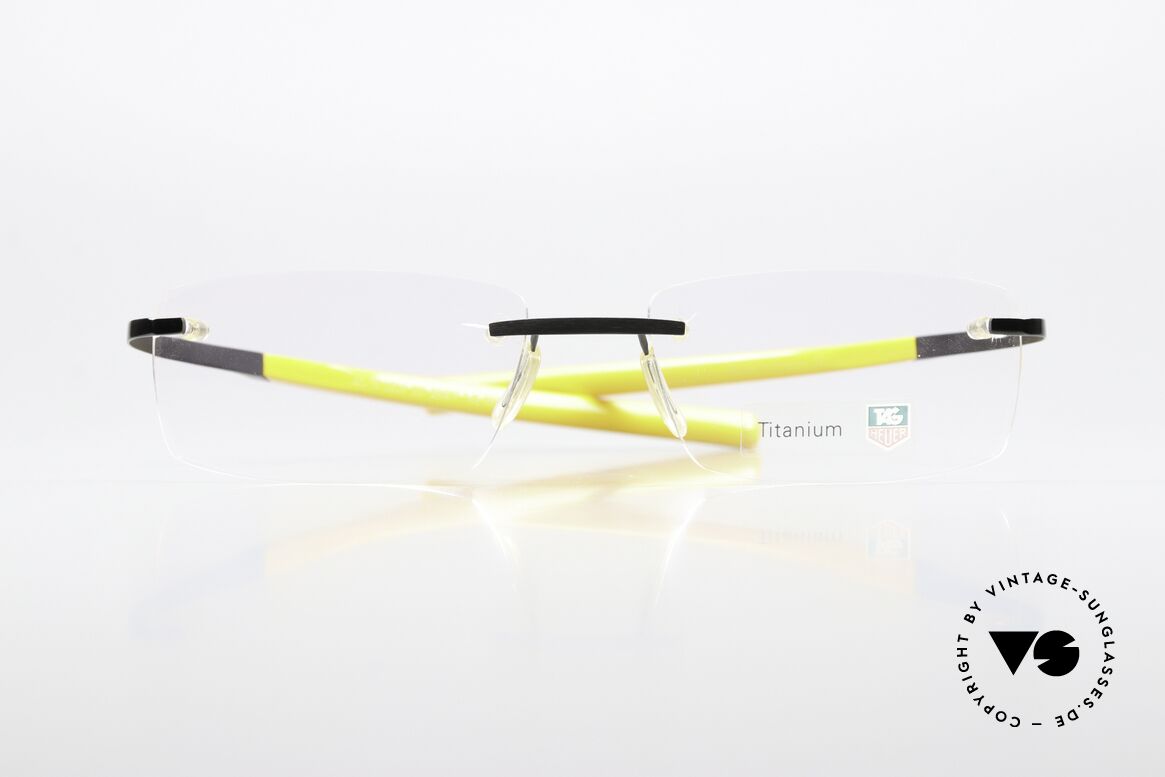 Tag Heuer 0304 Reflex Reflex Metallic Temples, eine extrem sportliche Randlosbrille für Herren, Passend für Herren