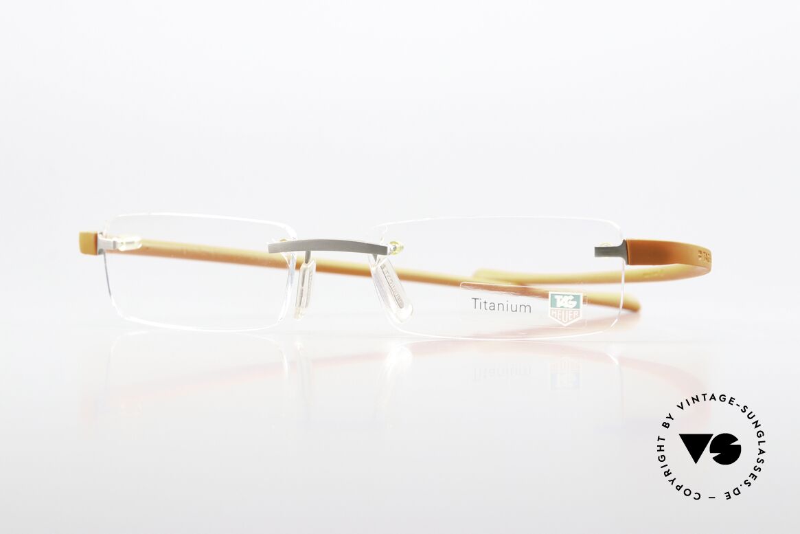 Tag Heuer 3102 Reflex Titan Luxusbrille Randlos, Tag Heuer Brille TH 3102, color 012, Gr. 53-16, Passend für Herren