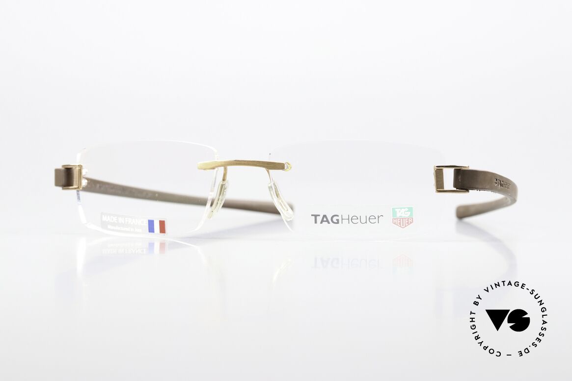 Tag Heuer 7104 Fold Randlose Brille Gummi Bügel, Tag Heuer Brille TH 7104, color 009, Gr. 55-18, Passend für Herren Tag Heuer 7104 Fold Randlose Brille Gummi Bügel, Tag Heuer Brille TH 7104, color 009, Gr. 55-18, Passend für Herren