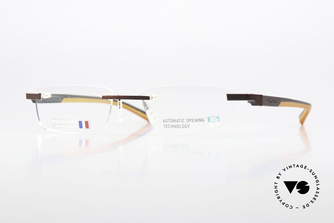 Tag Heuer 0844 Automatic Automatic Opening Tech, Tag Heuer Brille Mod. 0844, col. 010, Gr. 52-18, Passend für Herren