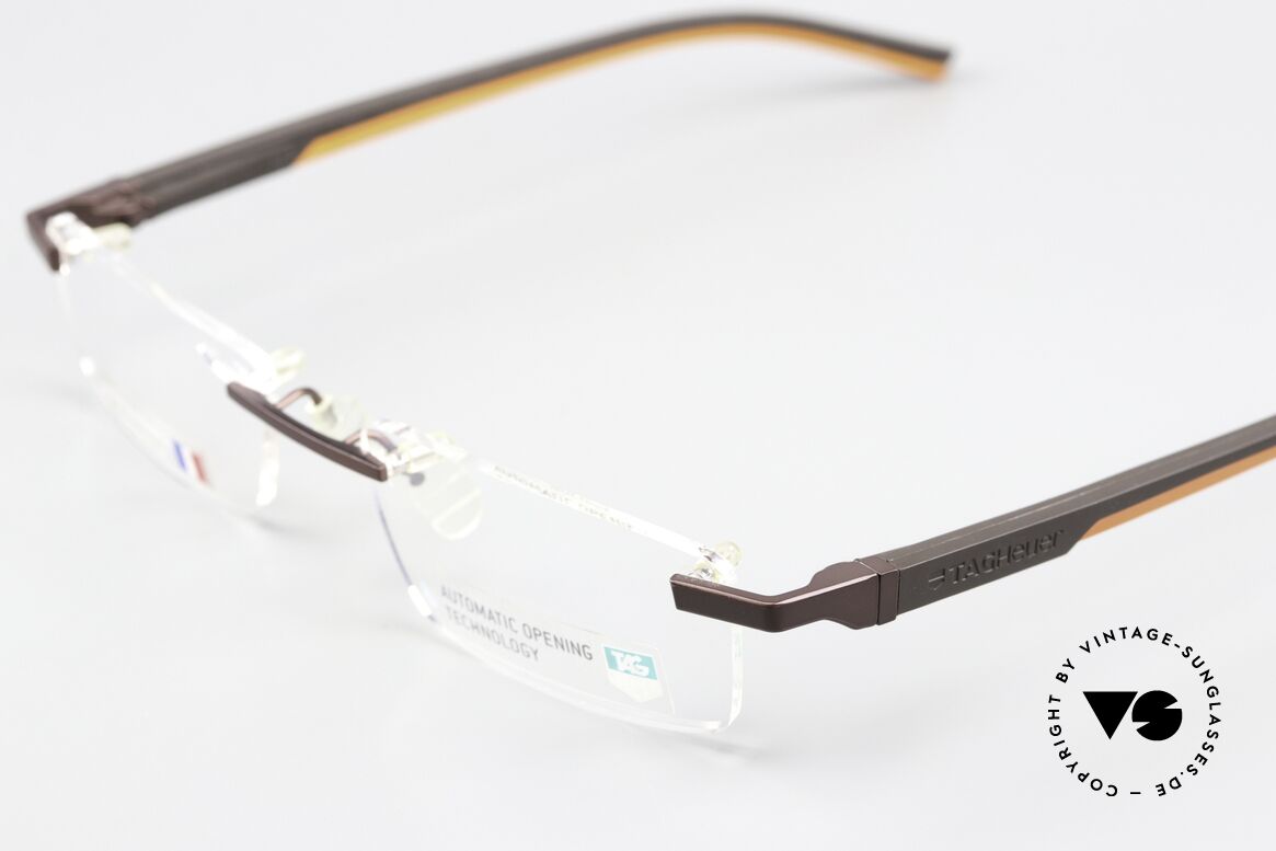 Tag Heuer 0844 Automatic Automatic Opening Tech, die geraden Bügel sind mit Elastomer überzogen, Passend für Herren