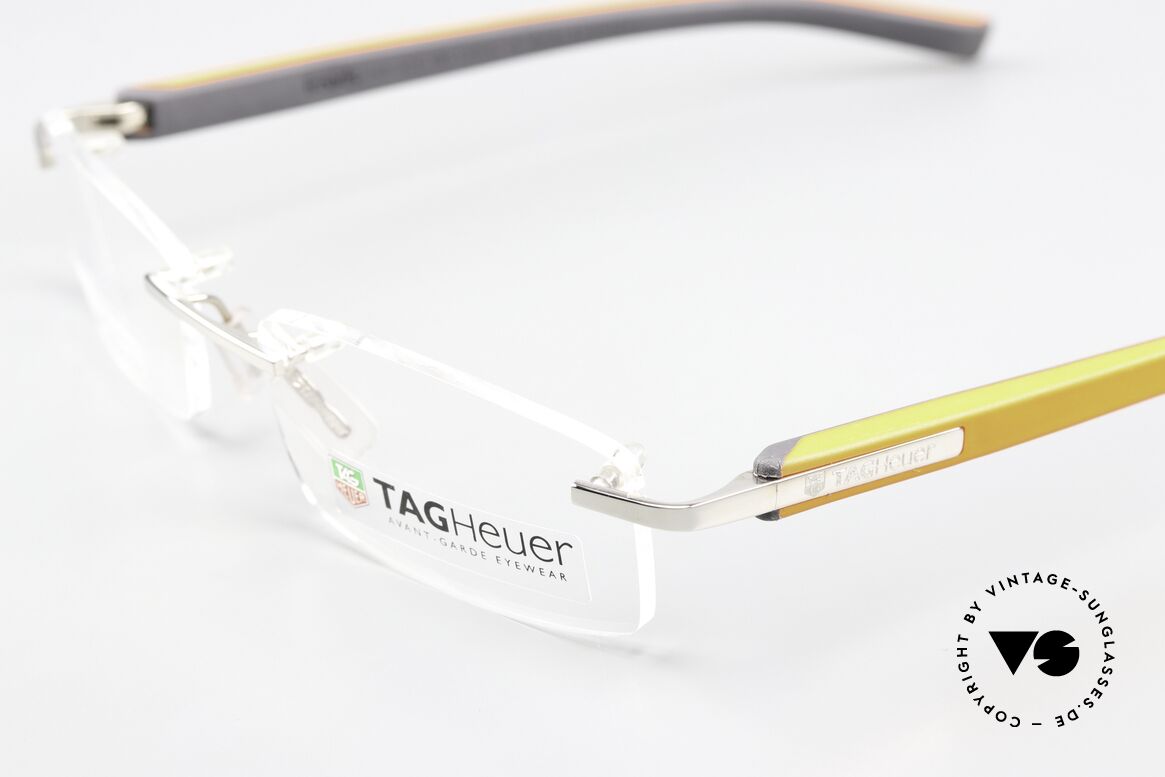 Tag Heuer 8108 Trends Palladium Orange Grau 2009, dynamische Racing-Brille (Avant-Garde Eyewear), Passend für Herren Tag Heuer 8108 Trends Palladium Orange Grau 2009, dynamische Racing-Brille (Avant-Garde Eyewear), Passend für Herren