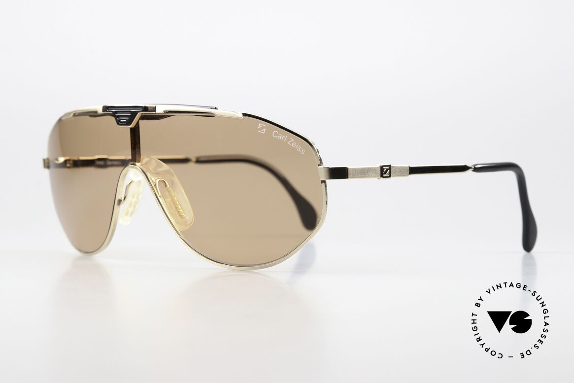 Zeiss 9937 Panorama Sonnenbrille 80er, als Sportbrille konzipiert - inzwischen Kultobjekt, Passend für Herren