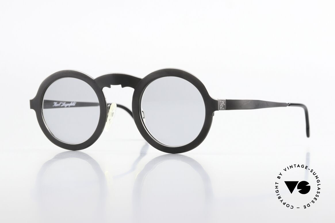 Karl Lagerfeld 4501 Limited Edition 80er Brille, vintage Panto-Designerbrille von Karl Lagerfeld, Passend für Herren und Damen Karl Lagerfeld 4501 Limited Edition 80er Brille, vintage Panto-Designerbrille von Karl Lagerfeld, Passend für Herren und Damen