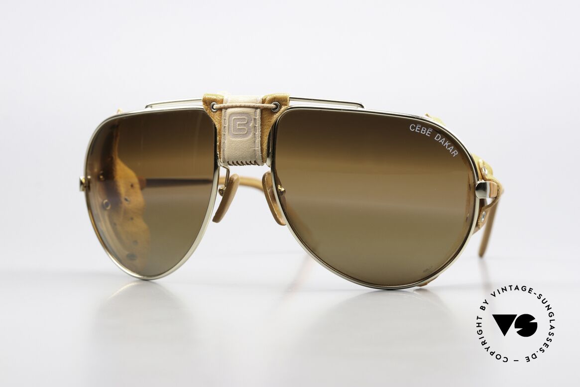 Cebe Dakar High-Tech Rennfahrer Brille, vintage Cebe Sportbrille für den extremen Einsatz, Passend für Herren