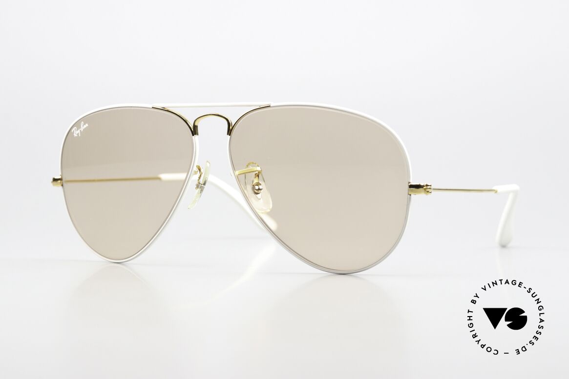 Ray Ban Large Metal Flying Colors Limited Edition, vintage Ray Ban Designer-Sonnenbrille in Gr. 58/14, Passend für Herren und Damen