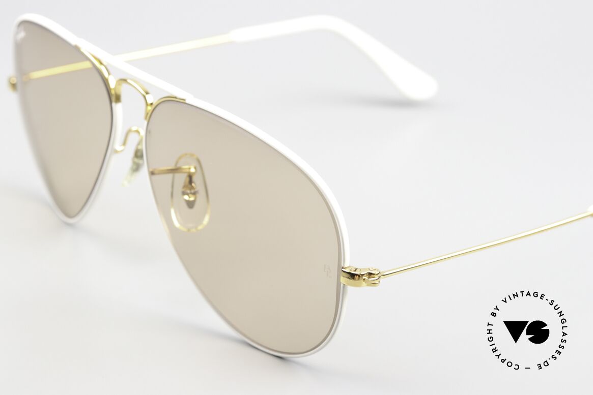 Ray Ban Large Metal Flying Colors Limited Edition, changeable lenses = Gläser verdunkeln in der Sonne, Passend für Herren und Damen