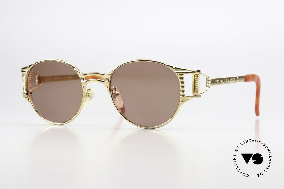 Jean Paul Gaultier 56-5105 90er Promi Sonnenbrille, einzigartige vintage Sonnenbrille von Jean Paul Gaultier, Passend für Herren und Damen