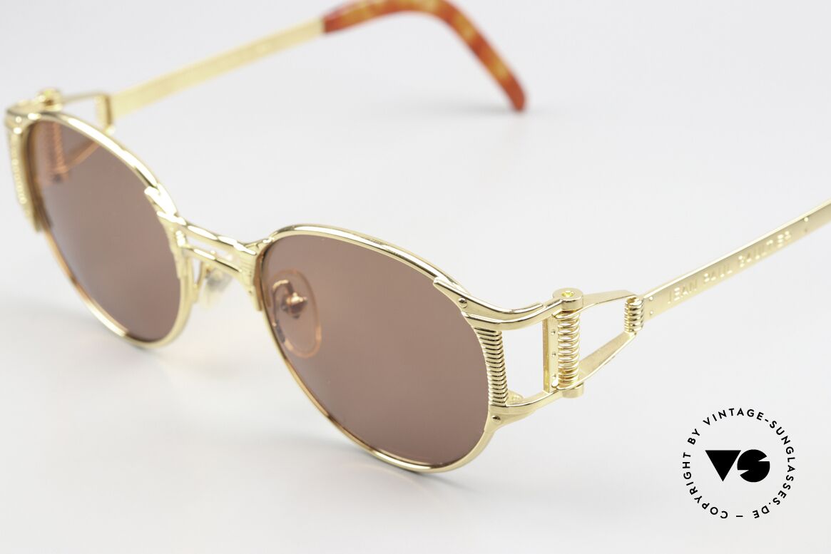 Jean Paul Gaultier 56-5105 90er Promi Sonnenbrille, Wahnsinns-Qualität; made in Japan (wie aus einem Guss), Passend für Herren und Damen