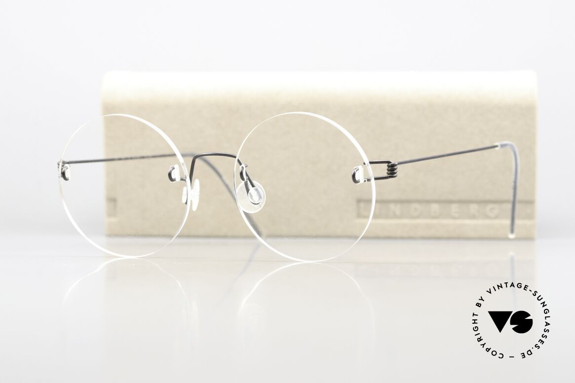 Lindberg 258 Air Titan Randlose Brille Variabel, der Rahmen ist fast unsichtbar & wiegt nur 2,7 Gramm, Passend für Herren und Damen