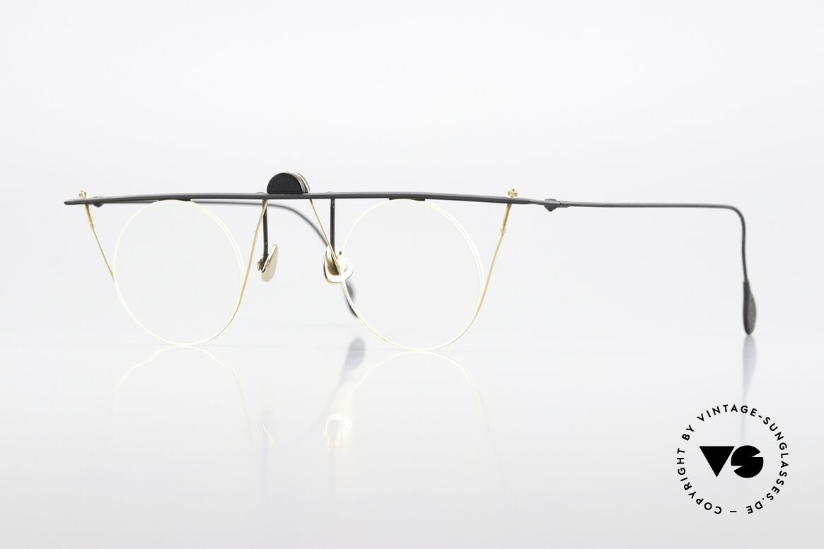 Paul Chiol 07 Architekten Vintage Brille, vintage Paul Chiol Designer-Brillenfassung der 90er, Passend für Herren und Damen