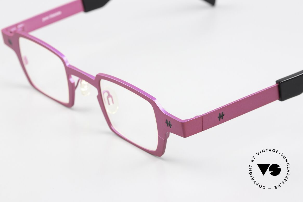 Theo Belgium Sixteen Titaniumbrille Pink Metallic, high-end Pure Titanium Rahmen (Größe 37/18), Passend für Damen