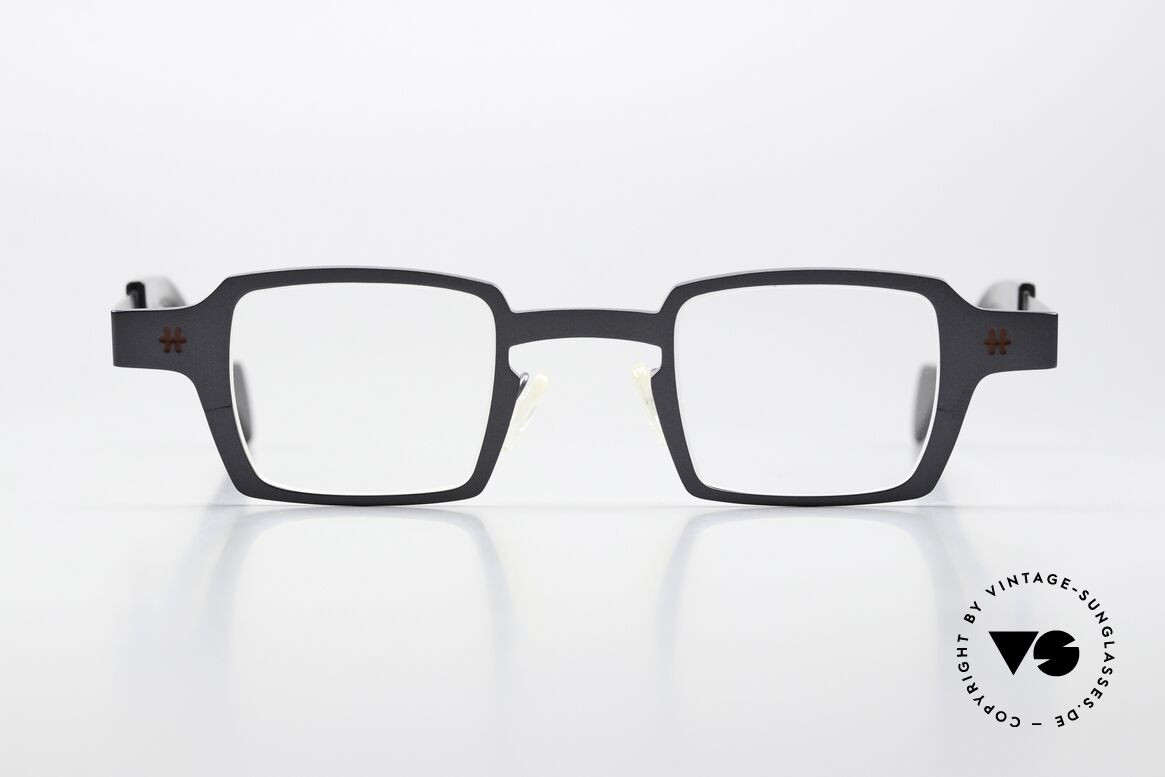 Theo Belgium Sixteen Titaniumbrille Grau Metallic, Modell Sixteen; Color Code 189 (grau metallic), Passend für Herren und Damen