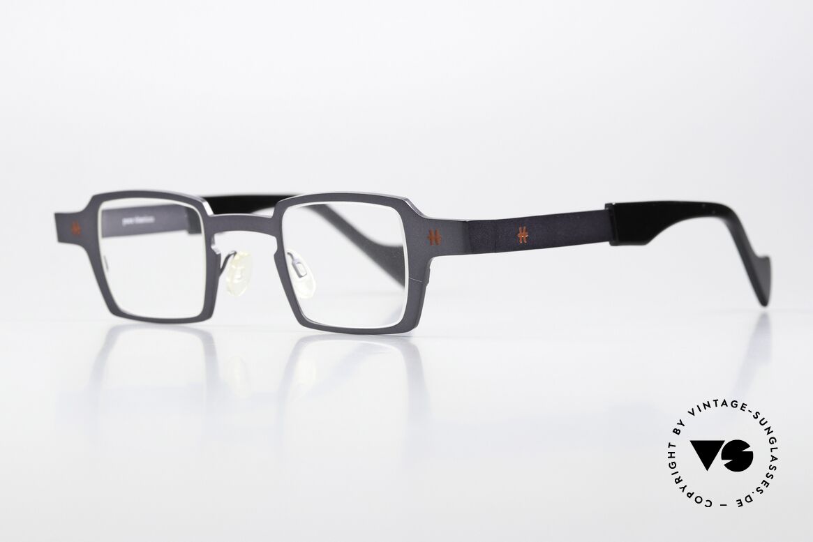 Theo Belgium Sixteen Titaniumbrille Grau Metallic, Damenbrille und Herrenbrille gleichermaßen, Passend für Herren und Damen