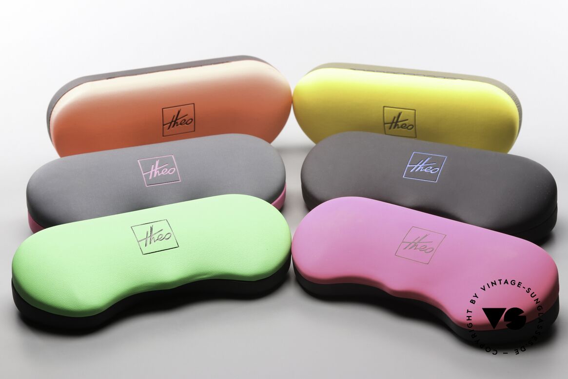 Theo Belgium Sixteen Titanbrille Türkis Metallic, Größe: medium, Passend für Herren und Damen