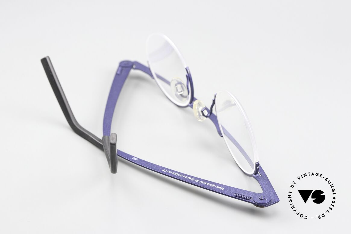 Theo Belgium Gnocchi Balkenbrille Halb Randlos, Glashöhe ist 36mm = somit auch gleitsichtfähig, Passend für Herren und Damen