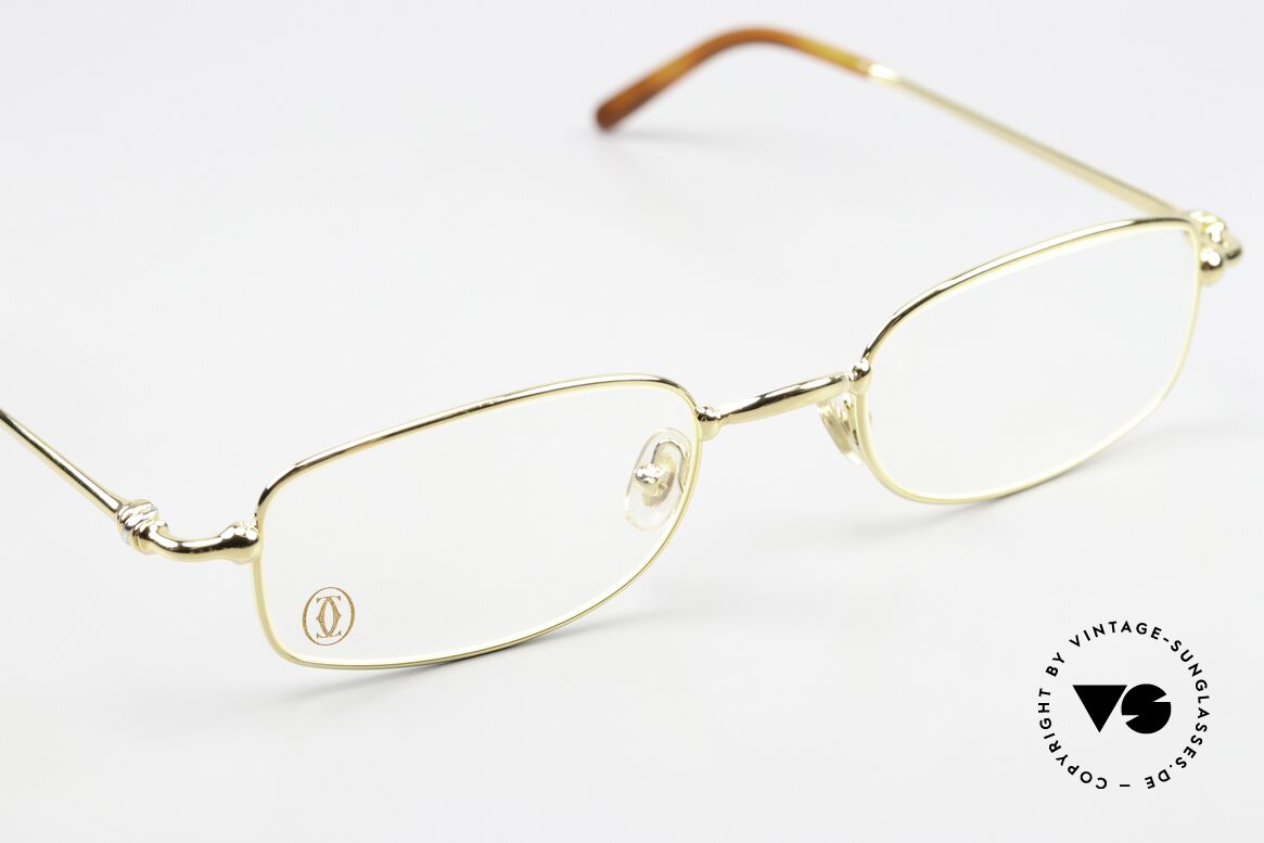 Cartier Sadir - L Thin Rim Series 22kt Gold, ungetragen, Glashöhe 32mm = somit knapp gleitsichtfähig, Passend für Herren und Damen