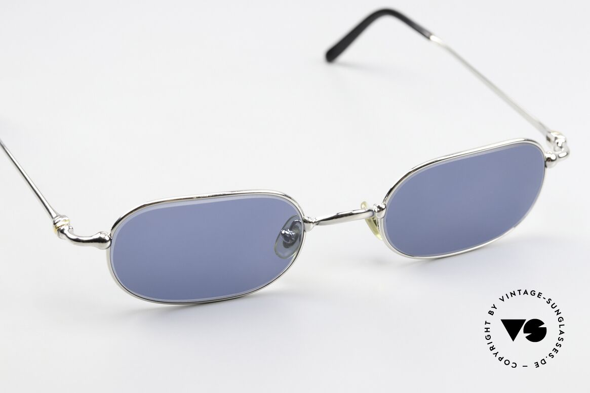Cartier Orfy - M 90er Sonnenbrille Platinum, 2nd Modell im neuwertigen Zustand mit Cartier Etui, Passend für Herren und Damen