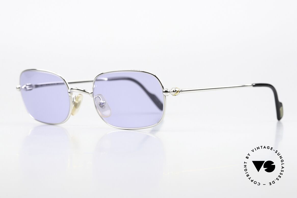 Cartier Deimios - L Rare 54mm Size Platinum, leichter flexibler Rahmen für höchsten Tragekomfort, Passend für Herren und Damen