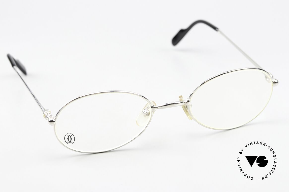 Cartier Saturne - L Seltene 53mm Platin Grösse, ungetragene Rarität von 1997 + orig. Cartier Etui & Tuch, Passend für Herren und Damen Cartier Saturne - L Seltene 53mm Platin Grösse, ungetragene Rarität von 1997 + orig. Cartier Etui & Tuch, Passend für Herren und Damen