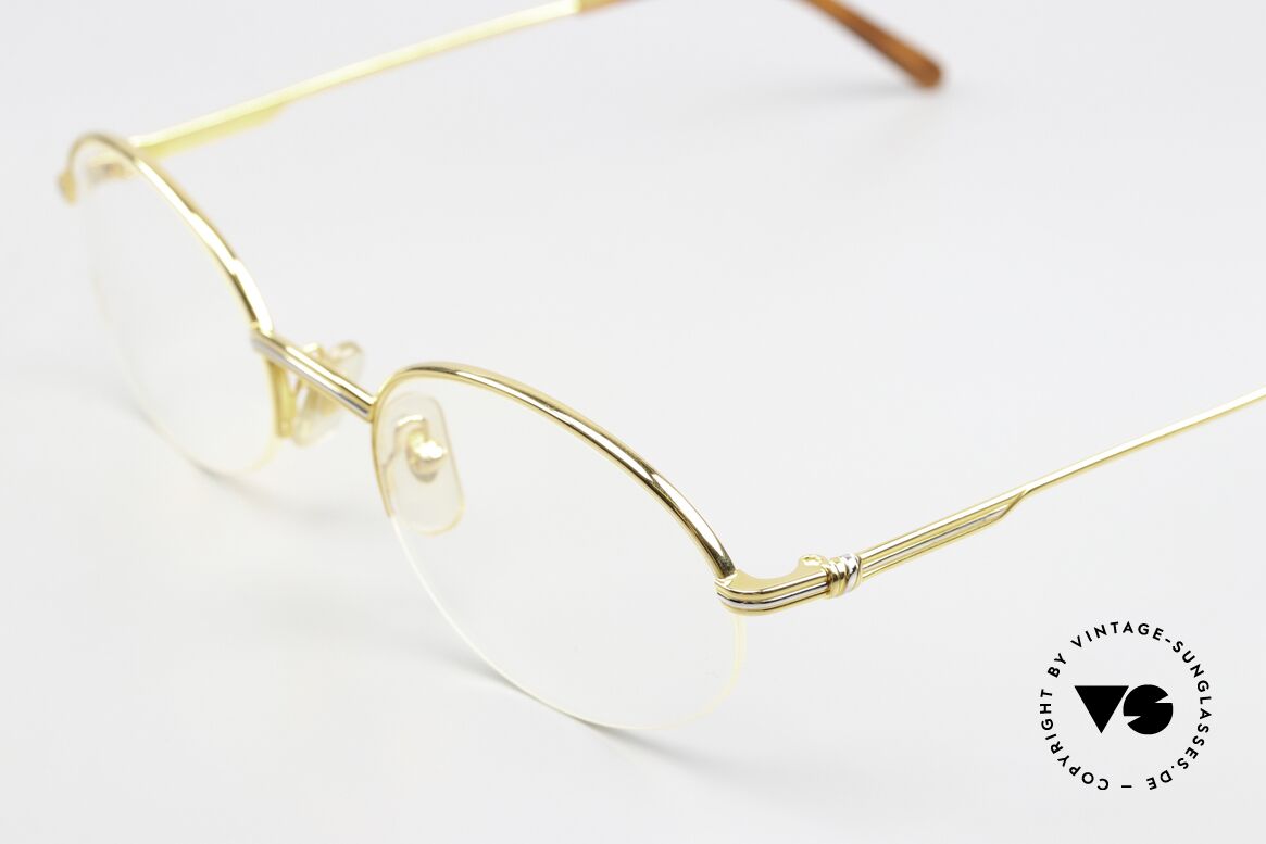 Cartier Manhattan - L Rare 53mm Grösse Vergoldet, 22kt vergoldete Fassung in seltener 53mm Größe, Passend für Herren und Damen