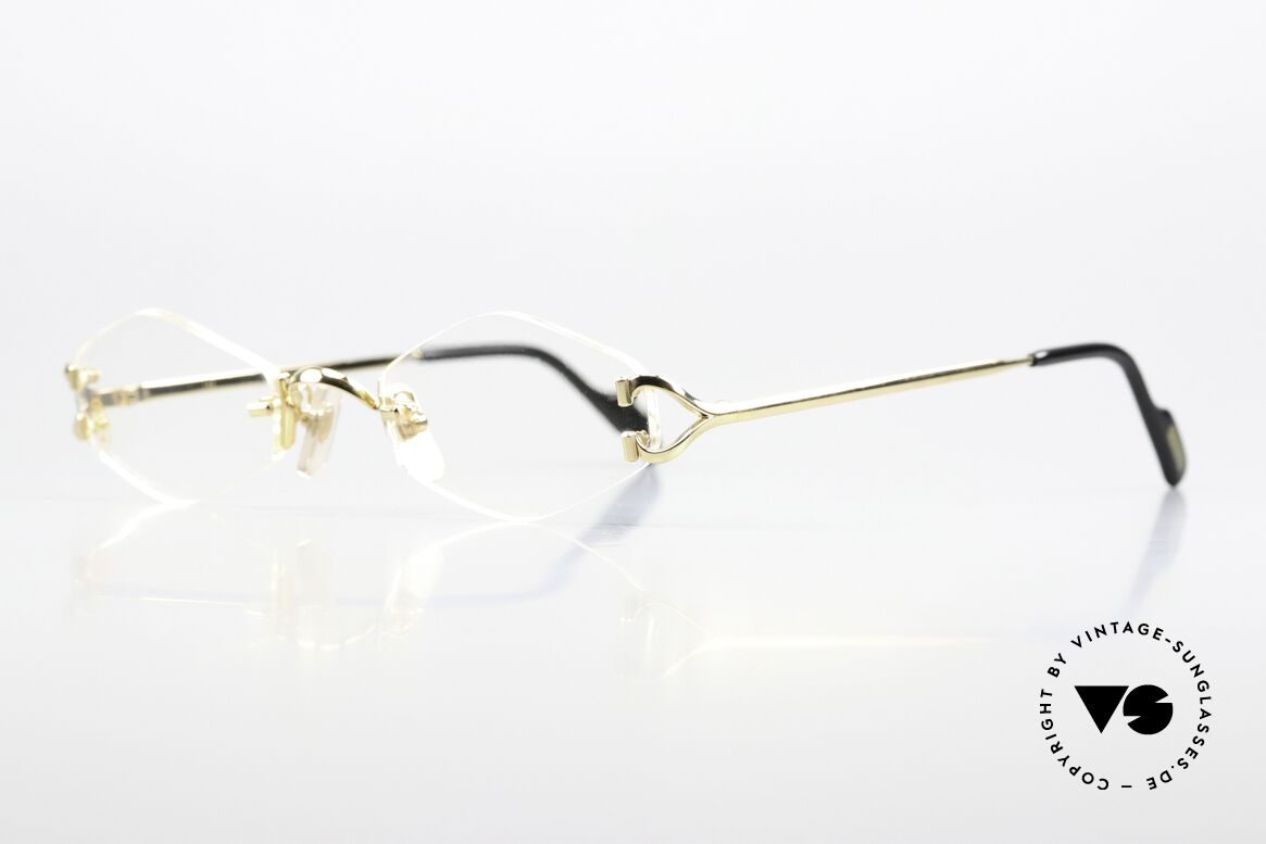 Cartier Soho Randlose Brille Von 1999, Glasform (durch Optiker) beliebig veränderbar, Passend für Damen