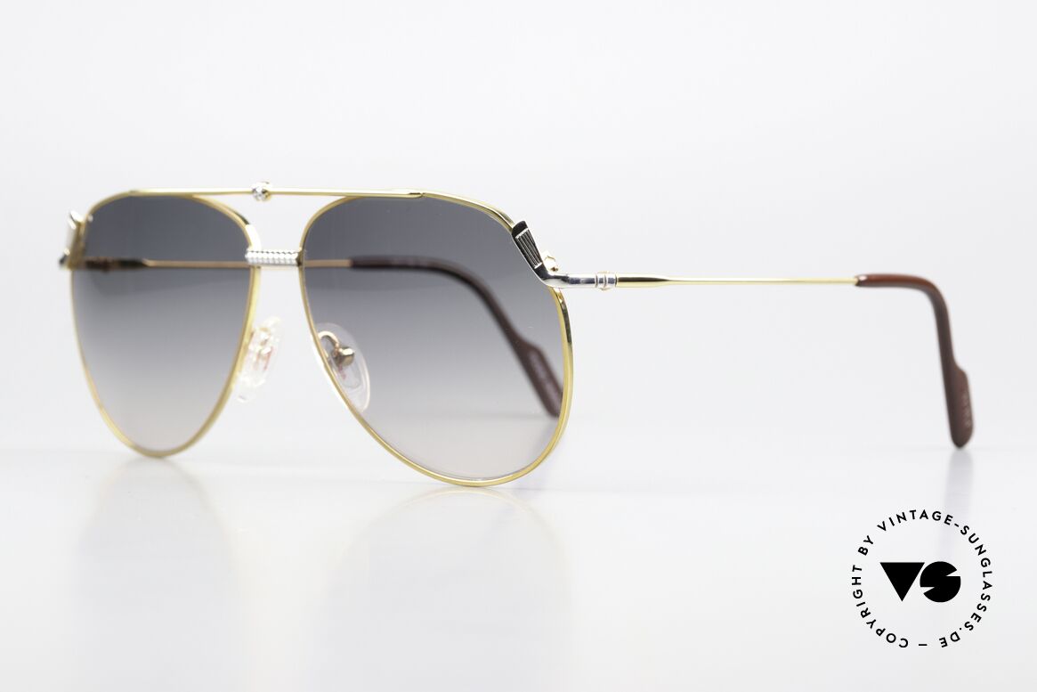 Alpina PG 900 Vintage Golf Sonnenbrille, zudem ein kleiner Golfball oberhalb der Brücke, Passend für Herren