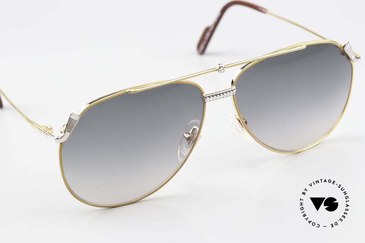 Alpina PG 900 Vintage Golf Sonnenbrille, 90er Original, 22kt vergoldet in Größe 57/16, 135, Passend für Herren