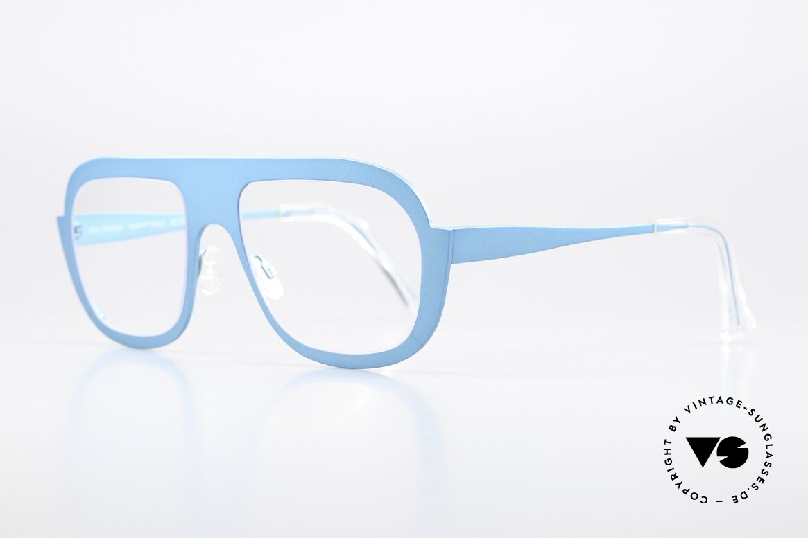 Theo Belgium Bientot Titan Designerbrille Türkis, in Zusammenarbeit mit Matali Crasset (um 2015), Passend für Herren und Damen