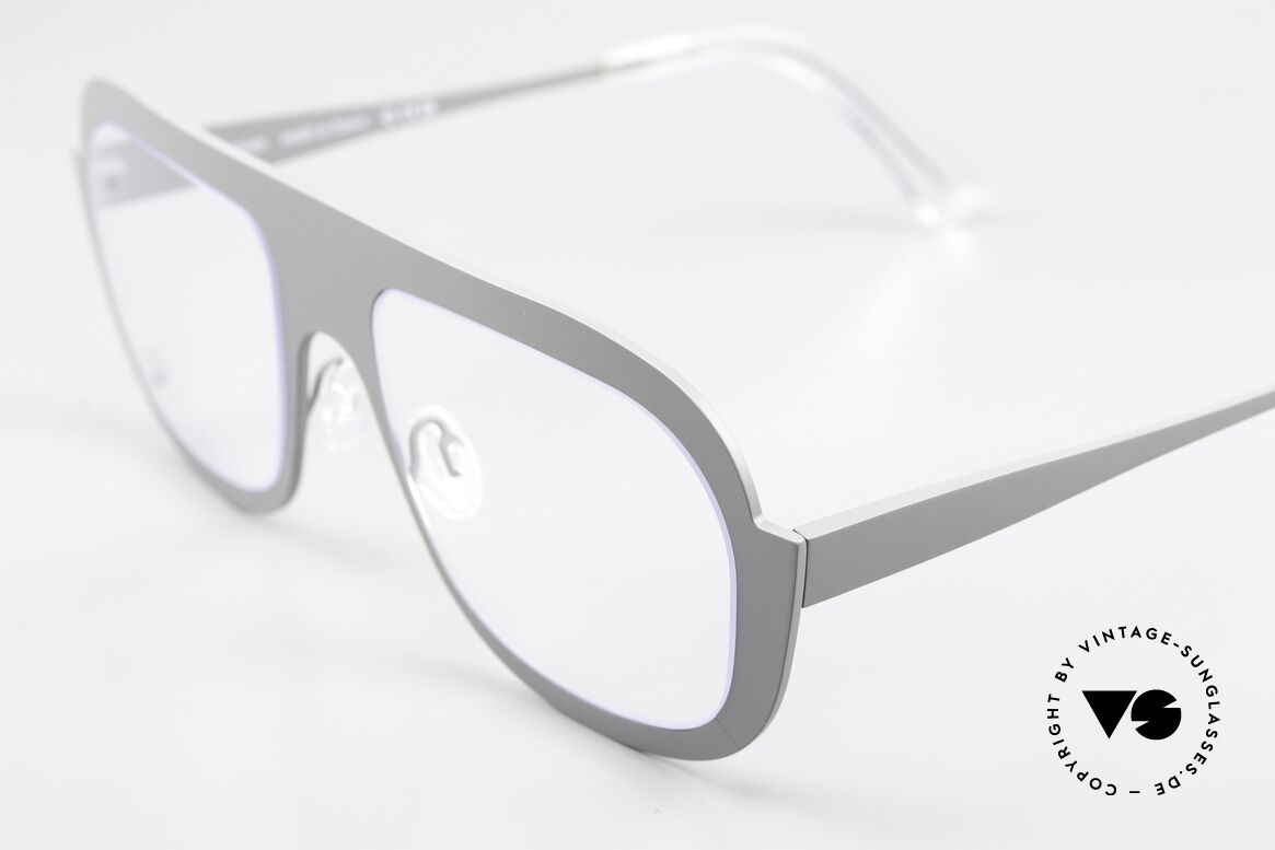 Theo Belgium Bientot Pure Titanium Designerbrille, Avantgarde-Brille für Damen & Herren zugleich, Passend für Herren und Damen