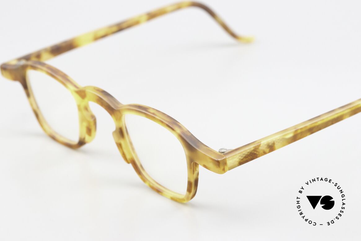 Theo Belgium Telex Vintage Trendsetter Brille, außergewöhnliche Fassung in "Bernstein / Camouflage", Passend für Herren und Damen
