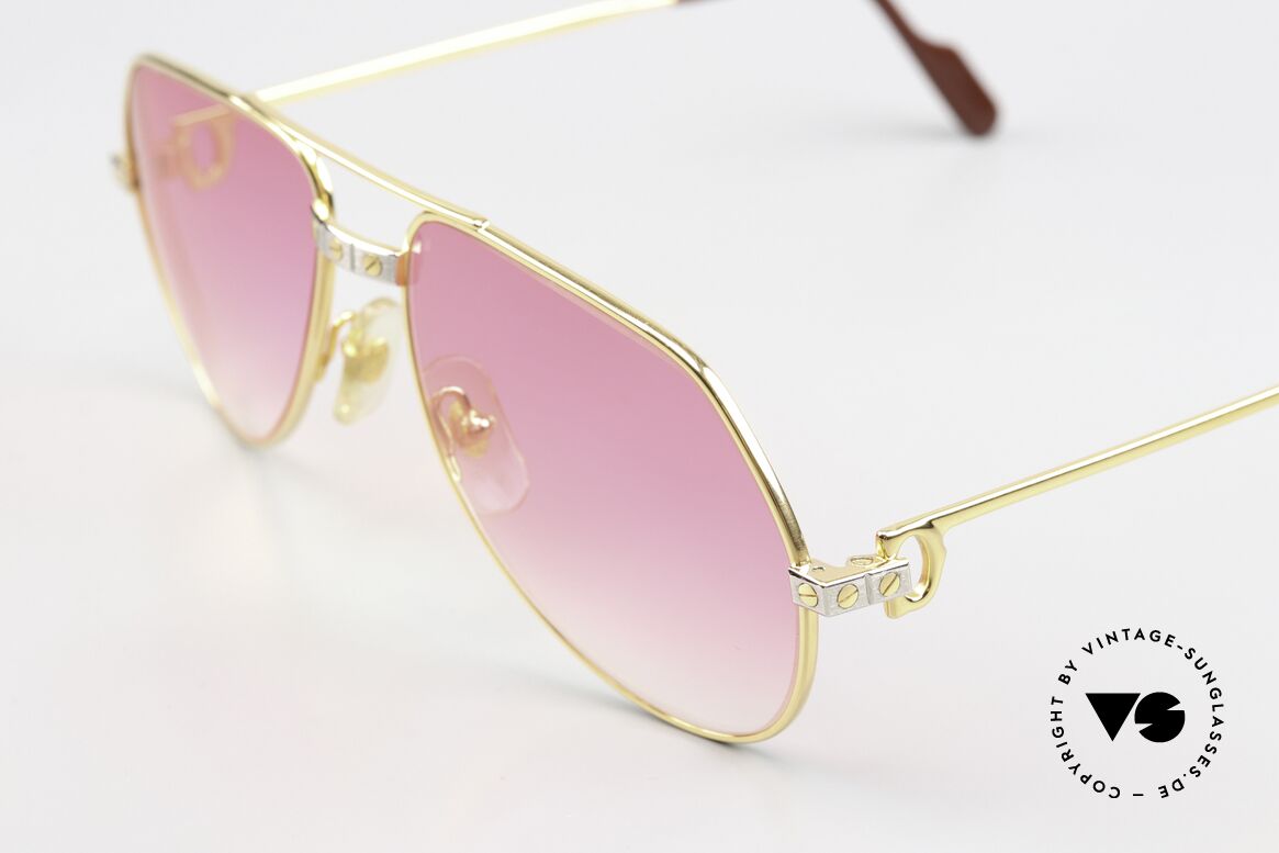 Cartier Vendome Santos - S Bond Girl Sonnenbrille 80er, u.a. getragen von Christopher Walken (James Bond, 85), Passend für Herren und Damen