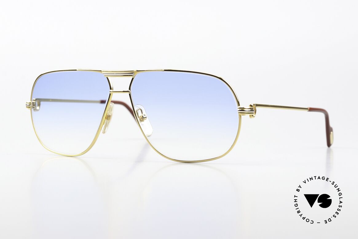 Cartier Tank - L Hellblaue Verlaufsgläser, edles Cartier Modell von 1988 in LARGE Gr . 62°12, 140, Passend für Herren Cartier Tank - L Hellblaue Verlaufsgläser, edles Cartier Modell von 1988 in LARGE Gr . 62°12, 140, Passend für Herren