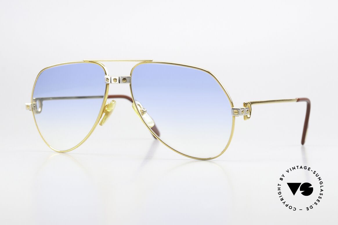 Cartier Vendome Santos - M Gläser In Hellblau Verlauf, Vendome = das berühmteste Brillendesign von CARTIER, Passend für Herren und Damen