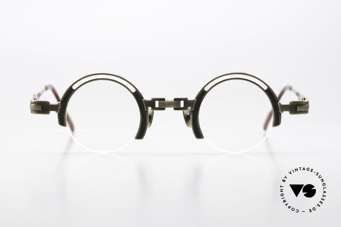 Koure KR8100 Runde 90er Steampunk Brille, eine kleine aber feine Brillenkollektion aus Südkorea, Passend für Herren und Damen Koure KR8100 Runde 90er Steampunk Brille, eine kleine aber feine Brillenkollektion aus Südkorea, Passend für Herren und Damen