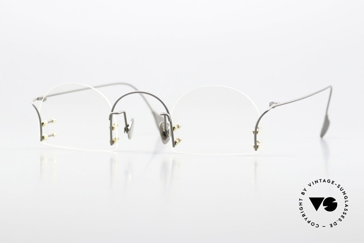 Paul Chiol 2000 Kunstvolle Randlosbrille 90er, ungetragene Paul Chiol Brillenfassung der 1990er, Passend für Herren und Damen Paul Chiol 2000 Kunstvolle Randlosbrille 90er, ungetragene Paul Chiol Brillenfassung der 1990er, Passend für Herren und Damen