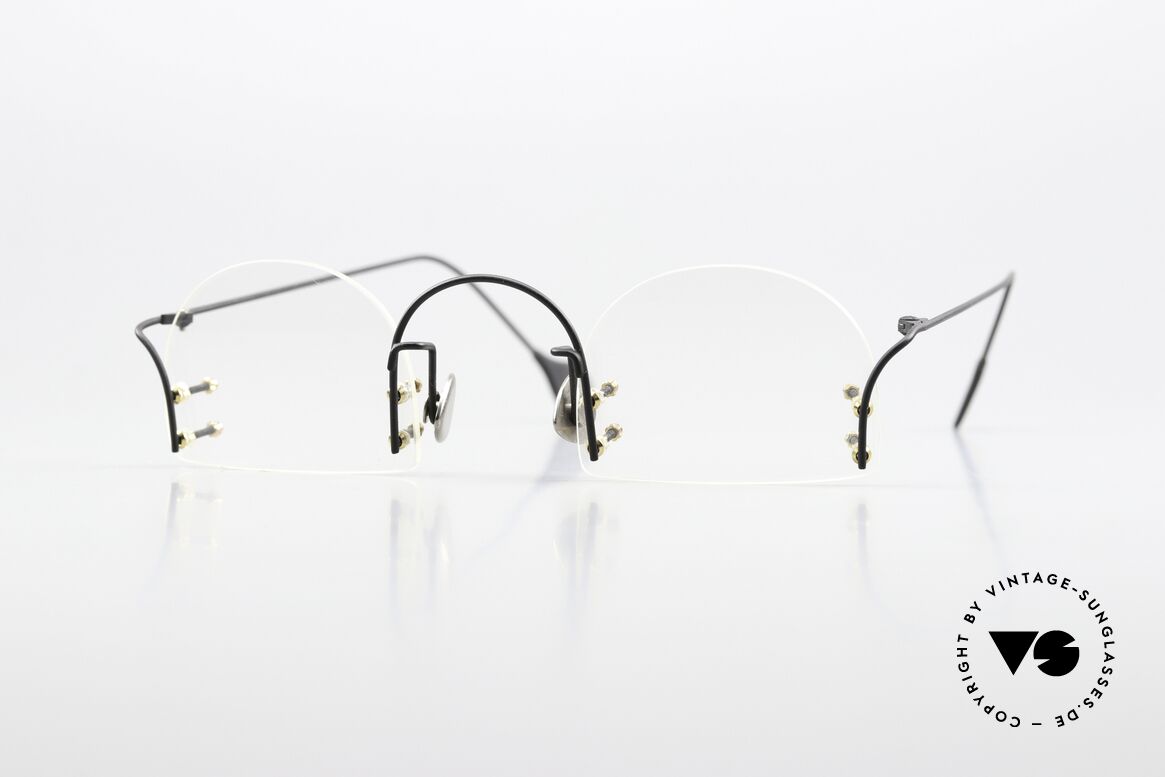 Paul Chiol 2000 Glasform Ist Austauschbar, ungetragene Paul Chiol Brillenfassung der 1990er, Passend für Herren und Damen