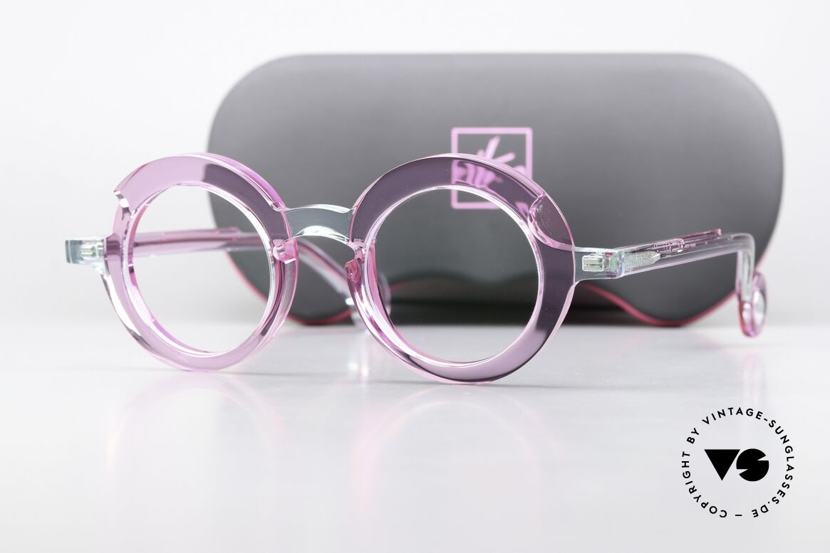 Theo Belgium Sara Azetat Brille Rund Damen, runde Damen-Designerbrille von Theo Belgium, Passend für Damen