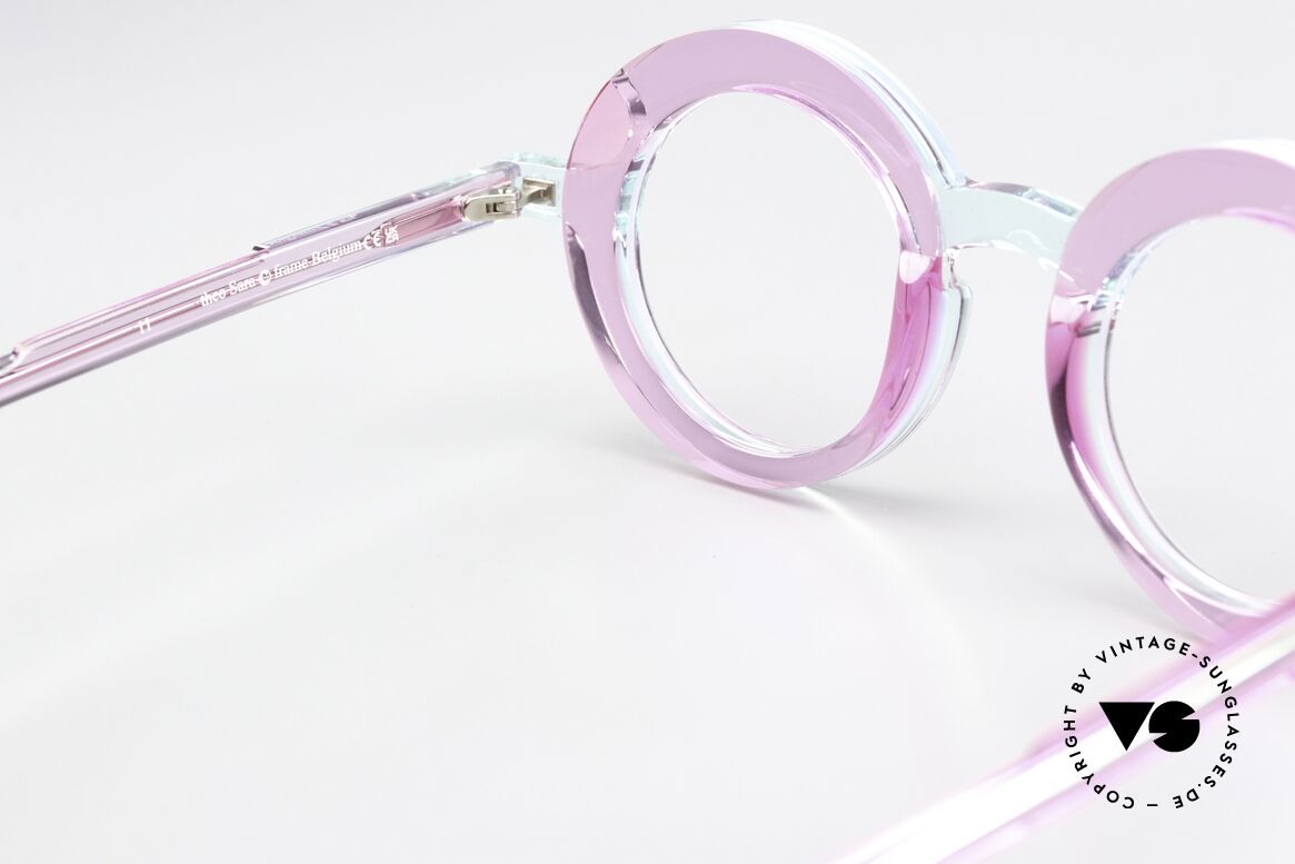 Theo Belgium Sara Azetat Brille Rund Damen, Größe: medium, Passend für Damen