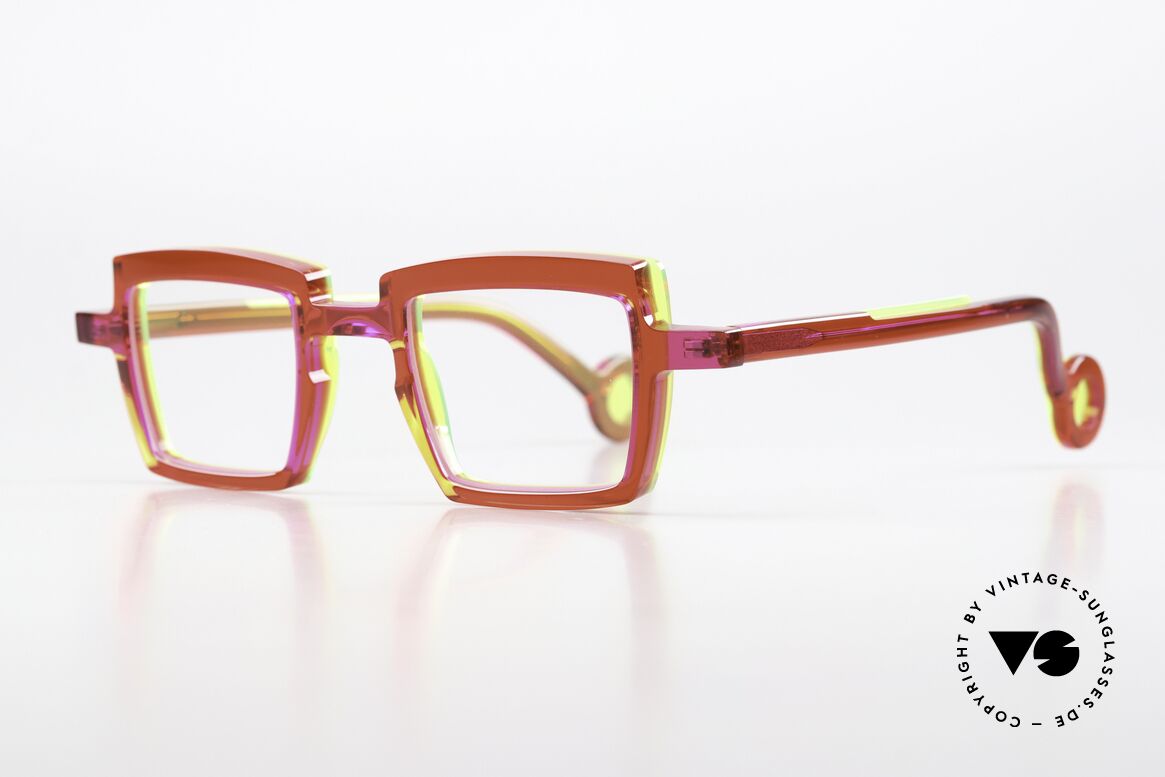 Theo Belgium Vilmos Eckige Azetat Damenbrille, ungetragen; wie alle unsere vintage Theo Brillen, Passend für Damen Theo Belgium Vilmos Eckige Azetat Damenbrille, ungetragen; wie alle unsere vintage Theo Brillen, Passend für Damen