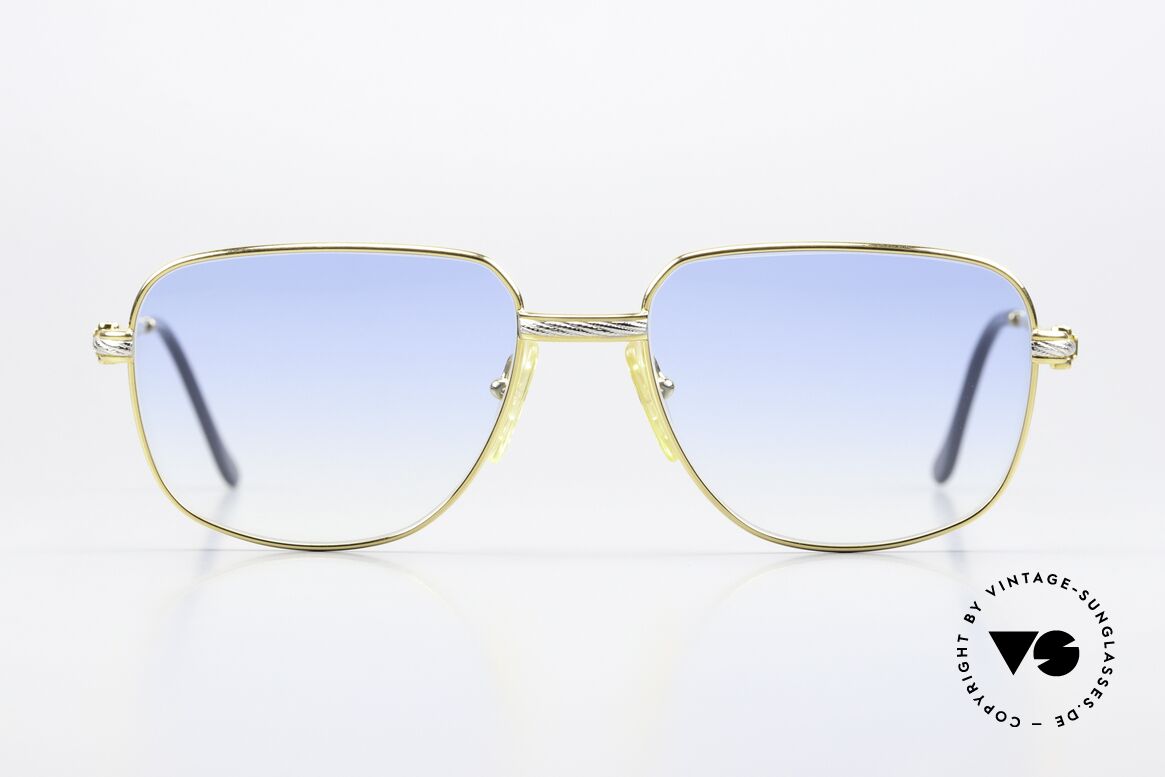 Fred Zephir - M True Vintage Sammlerbrille, marines Design (charakteristisch Fred) in Top-Qualität, Passend für Herren