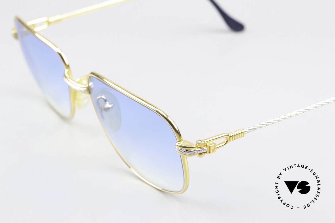 Fred Zephir - M True Vintage Sammlerbrille, Bügel und Brücke sind gedreht wie ein Segeltau; Unikat, Passend für Herren