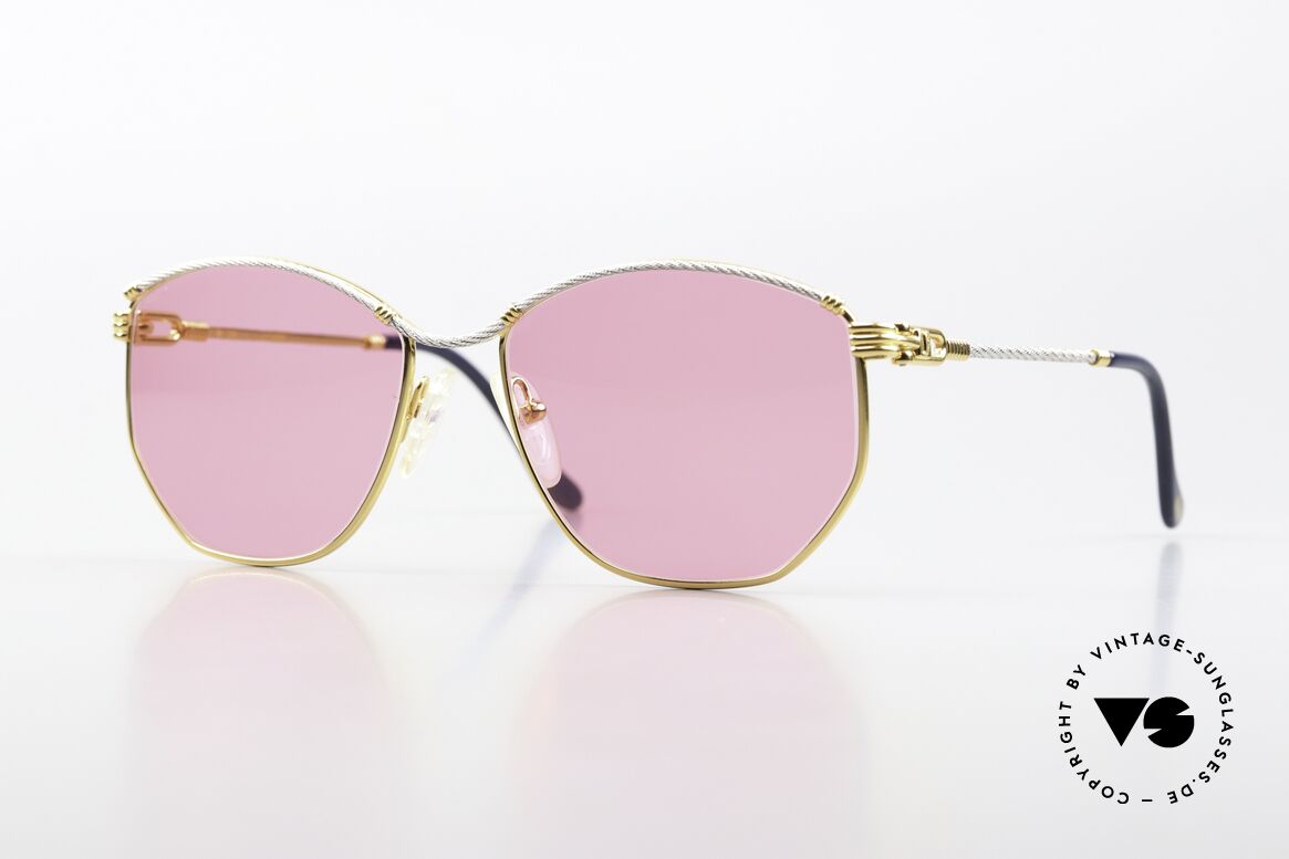 Fred Cythere - M Pinke Damen Sonnenbrille, vintage 1990er Fred Luxus-Sonnenbrille für Damen, Passend für Damen