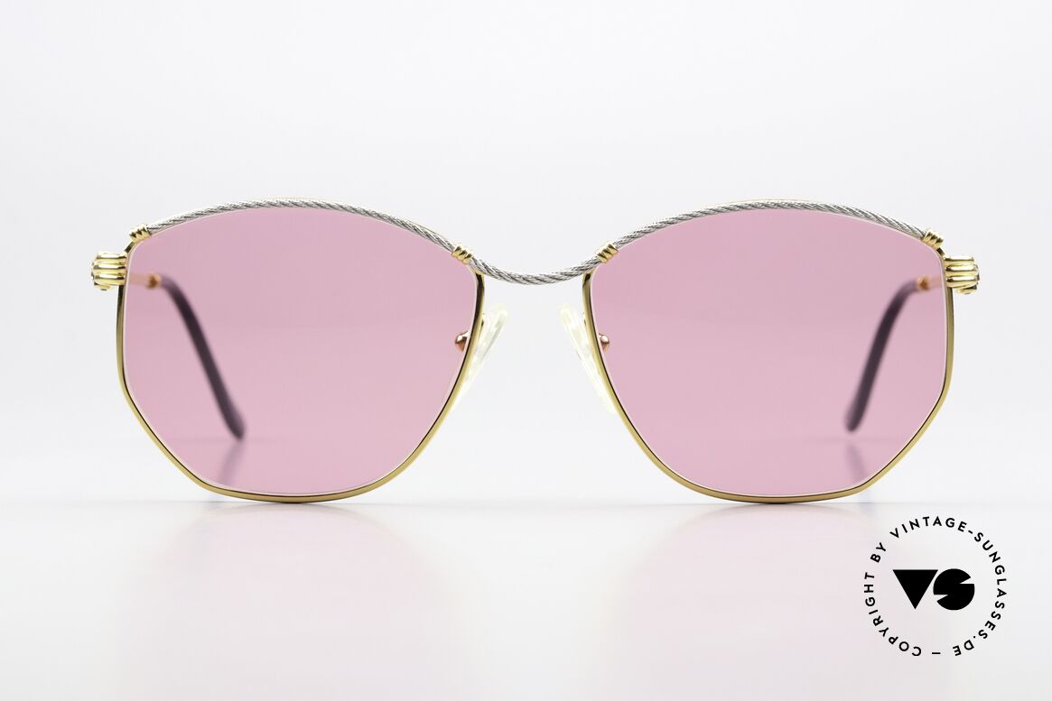 Fred Cythere - M Pinke Damen Sonnenbrille, marines Design (charakteristisch Fred); Top-Qualität, Passend für Damen
